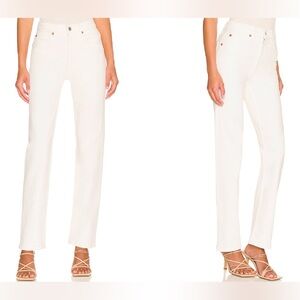 Re/Done'70's Stove Pipe Straight Leg High-Rise Jeans Vintage White Sz 24 New